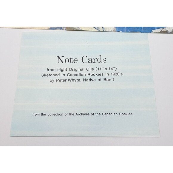 Peter Whyte Canadian Rockies blank Note Cards Set of 8 Landscapes Vintage - Picture 2 of 9
